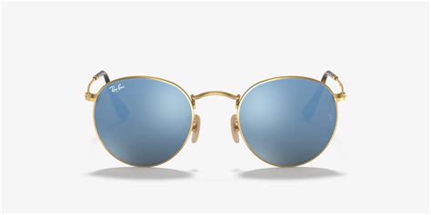 ray-ban round flat lens rb3447n sunglasses